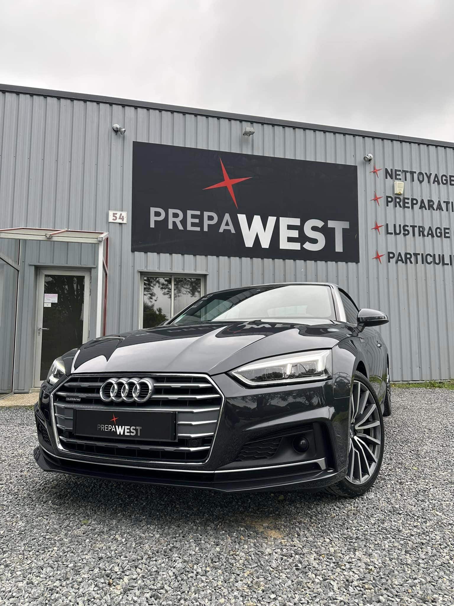Audi A5 Cab  Lustrage stage 1  Prélavage  Lavage  …